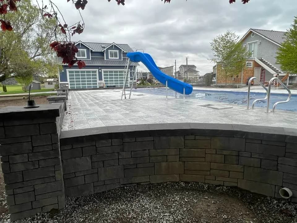 Pool surround, second angle