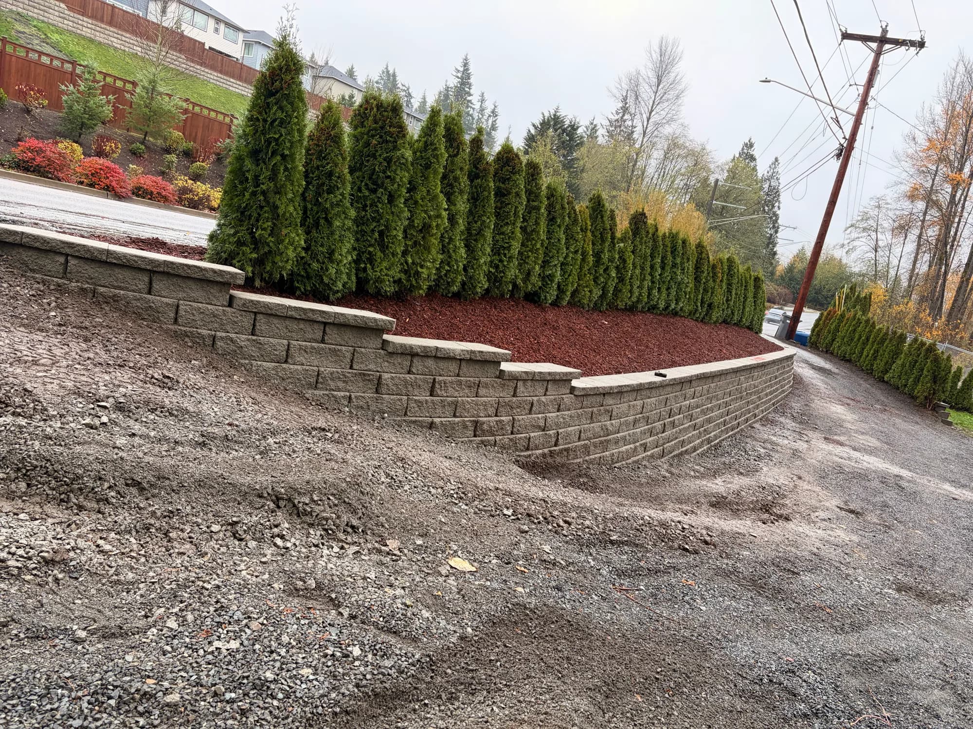 Retaining wall project